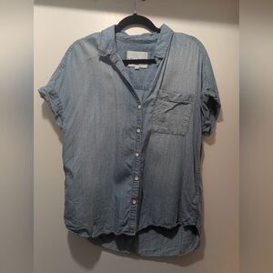 Casual Blue Button Down Shirt
